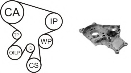 Set pompa apa + curea dintata