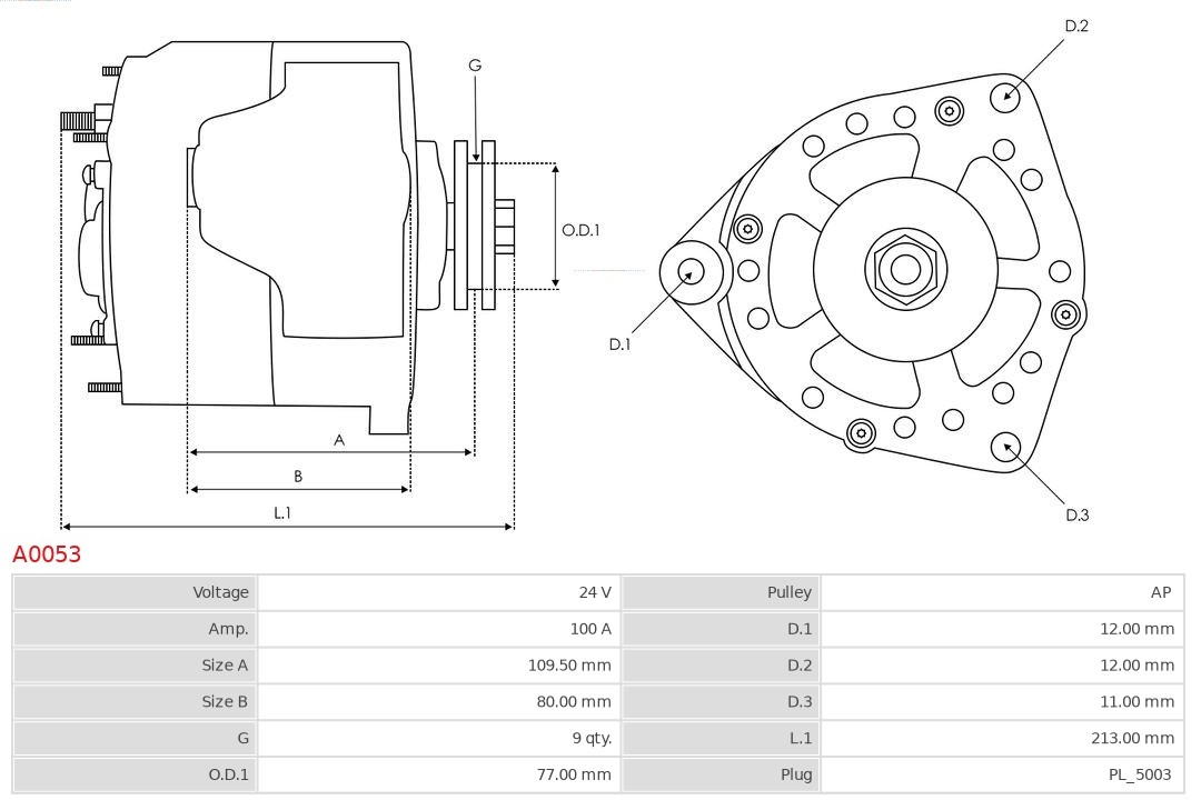 Alternator as-pl