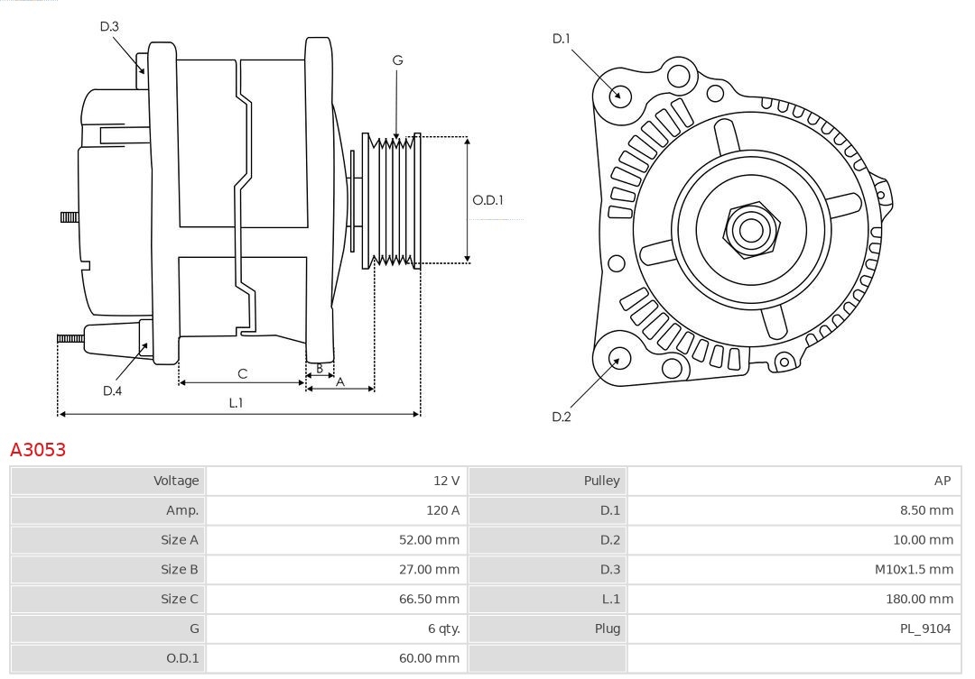 Alternator as-pl