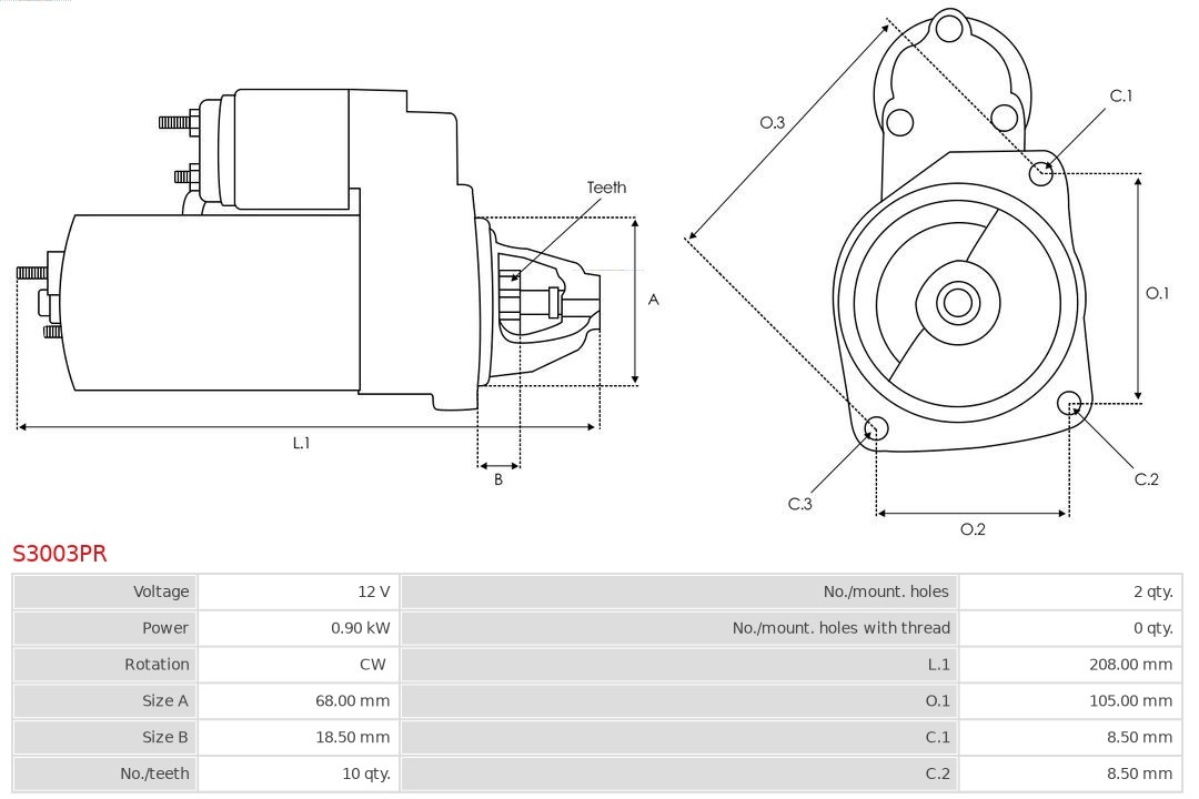Electromotor as-pl