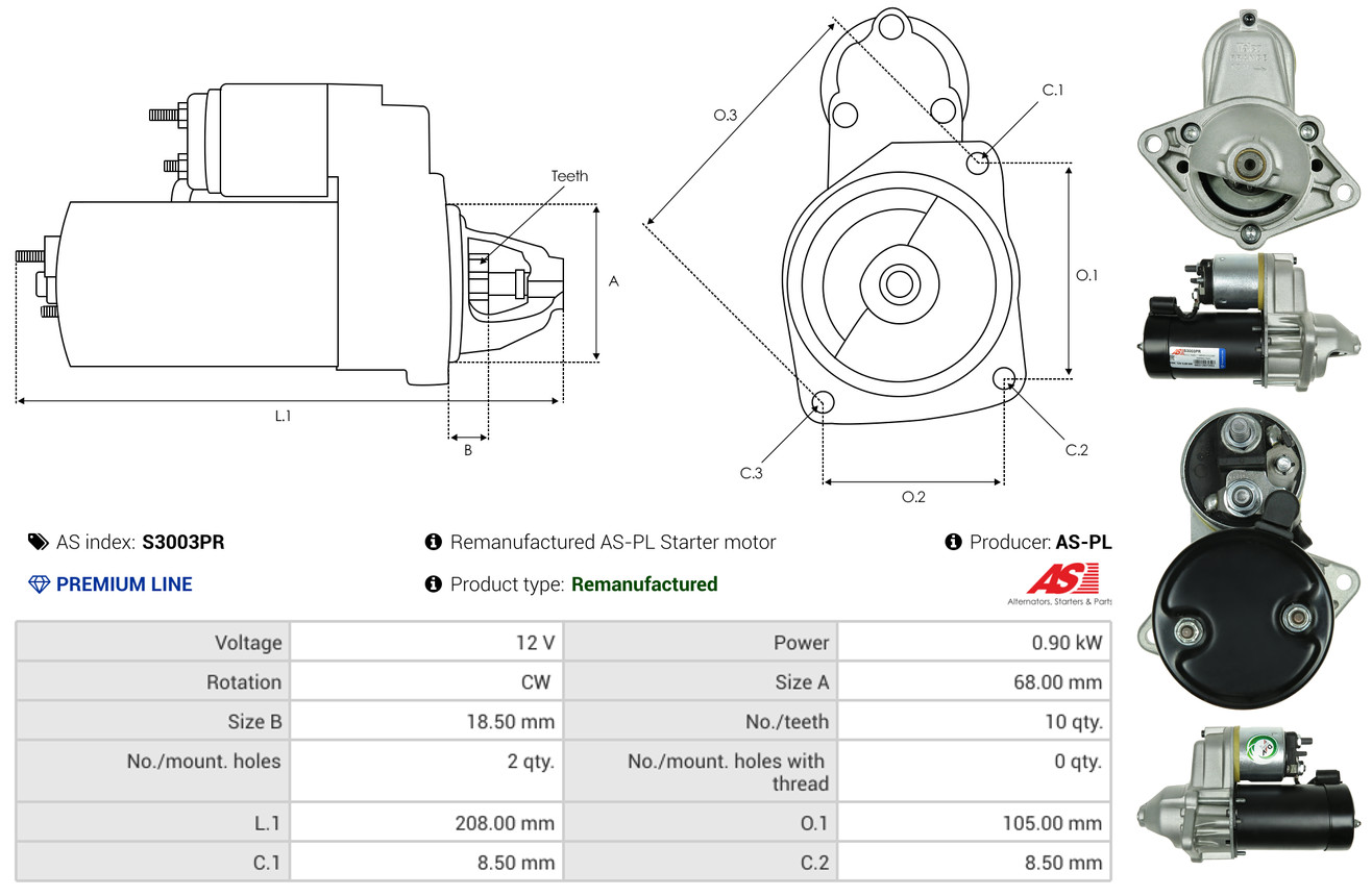 Electromotor as-pl