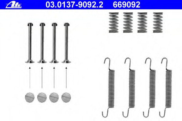 Set accesorii saboti frana parcare