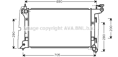Radiator racire motor