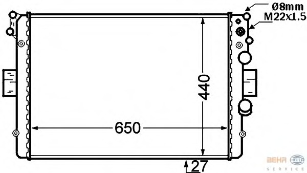 Radiator racire motor