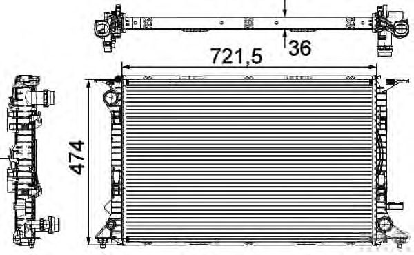 Radiator racire motor