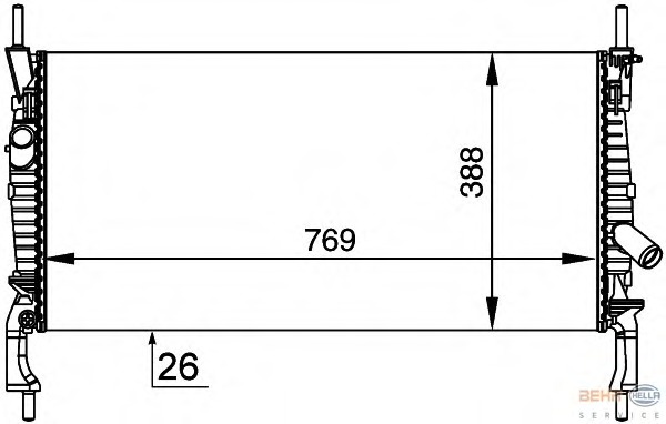 Radiator racire motor