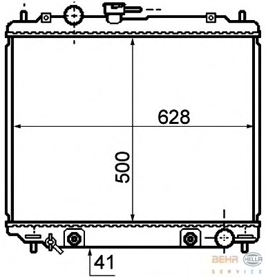 Radiator racire motor
