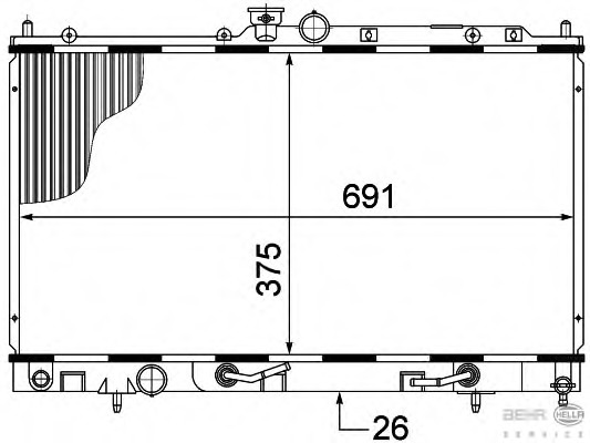 Radiator racire motor