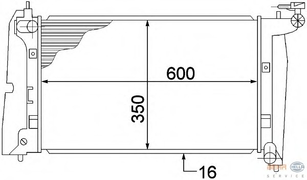 Radiator racire motor