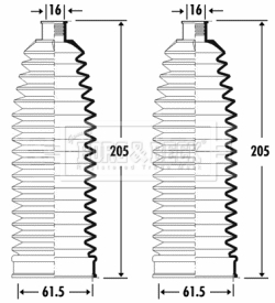 Burduf cauciuc directie