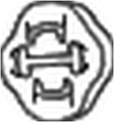 Tampon cauciuc amortizor esapament