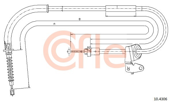 Cablu frana de parcare