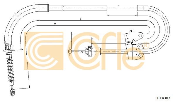 Cablu frana de parcare