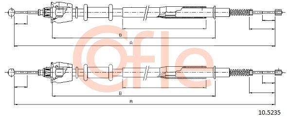 Cablu frana de parcare