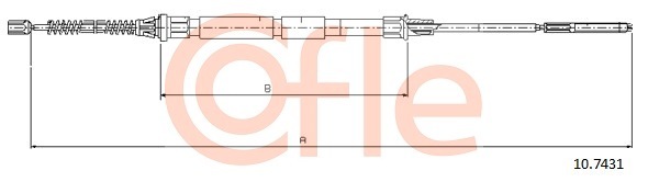 Cablu frana de parcare