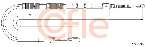 Cablu frana de parcare