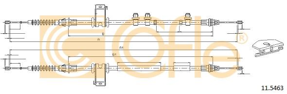 Cablu frana de parcare