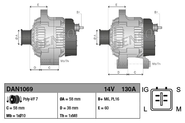 Alternator DENSO
