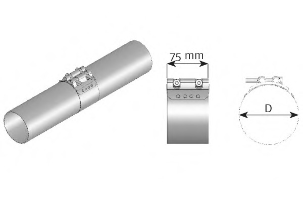 Colier sistem de esapament