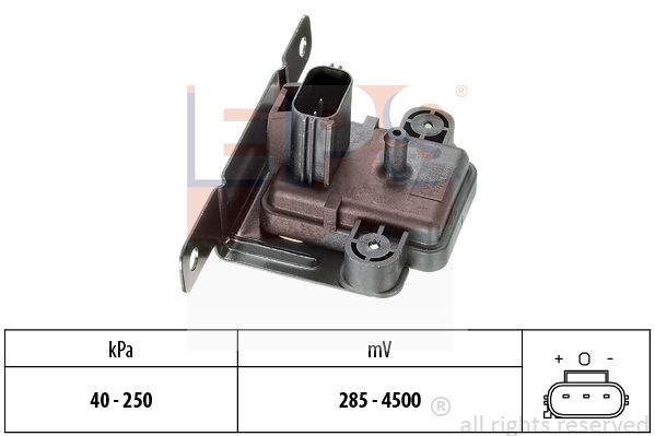 Senzor presiune gaze evacuare