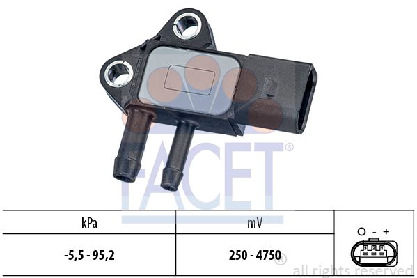Senzor presiune gaze evacuare