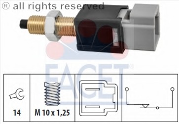 Comutator lumini frana