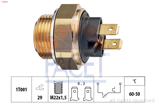 Comutator temperatura ventilator radiator