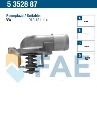 Termostat lichid racire