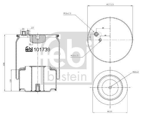 Burduf suspensie pneumatica