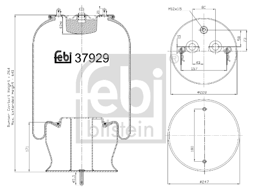Burduf suspensie pneumatica