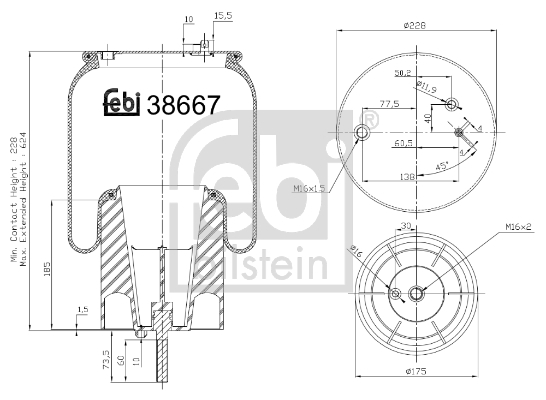 Burduf suspensie pneumatica