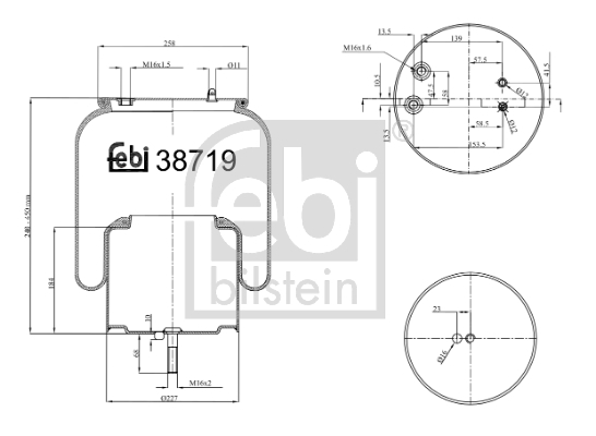 Burduf suspensie pneumatica