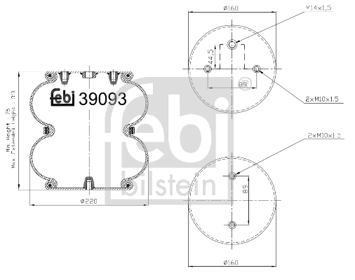 Burduf suspensie pneumatica