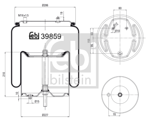 Burduf suspensie pneumatica