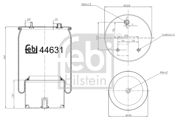 Burduf suspensie pneumatica