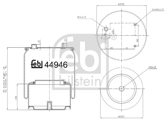 Burduf suspensie pneumatica