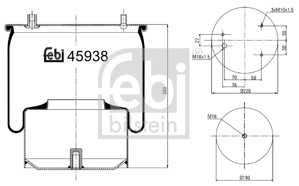 Burduf suspensie pneumatica