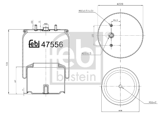 Burduf suspensie pneumatica