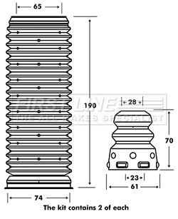 Tampon cauciuc suspensie