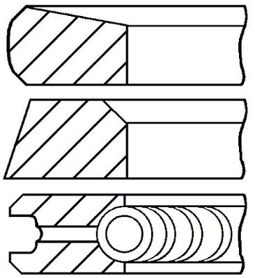 Set segmenti piston