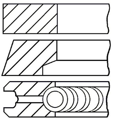 Set segmenti piston
