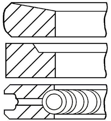 Set segmenti piston