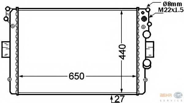 Radiator racire motor