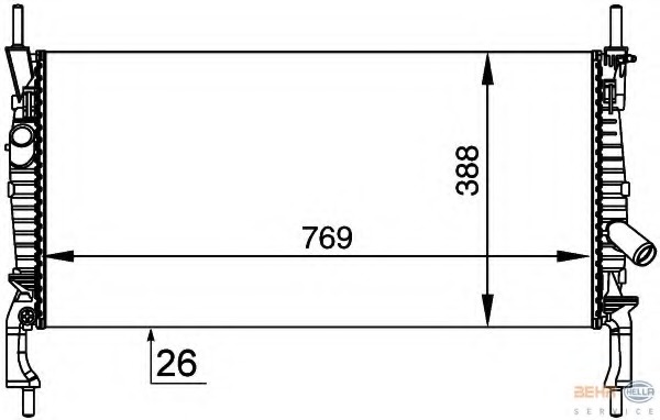 Radiator racire motor