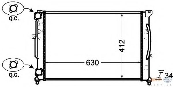 Radiator racire motor
