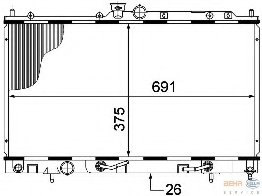 Radiator racire motor