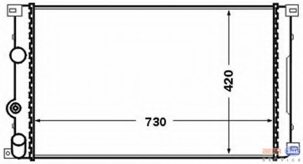 Radiator racire motor