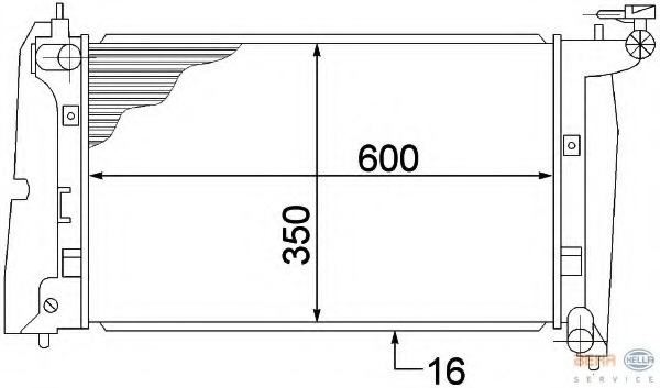 Radiator racire motor