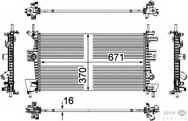 Radiator racire motor
