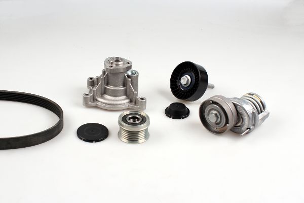 Pompa apa + set curea transmisie cu caneluri